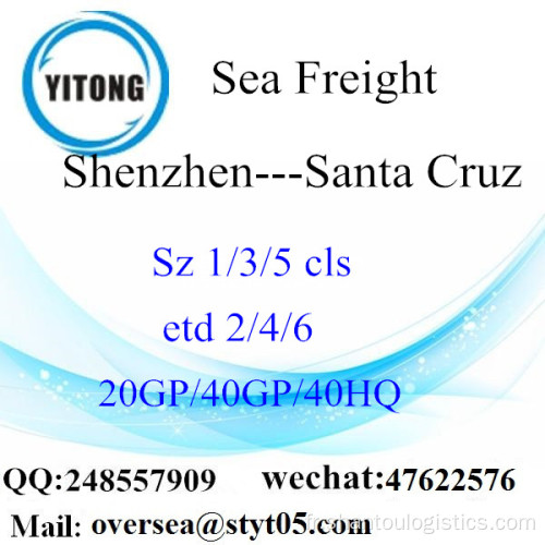 Shenzhen Port Sea Freight Shipping To Santa Cruz